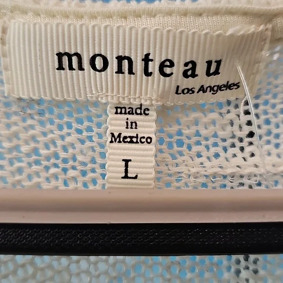 NWT Monteau Cream Women's Cardigan - Picture 2 of 3